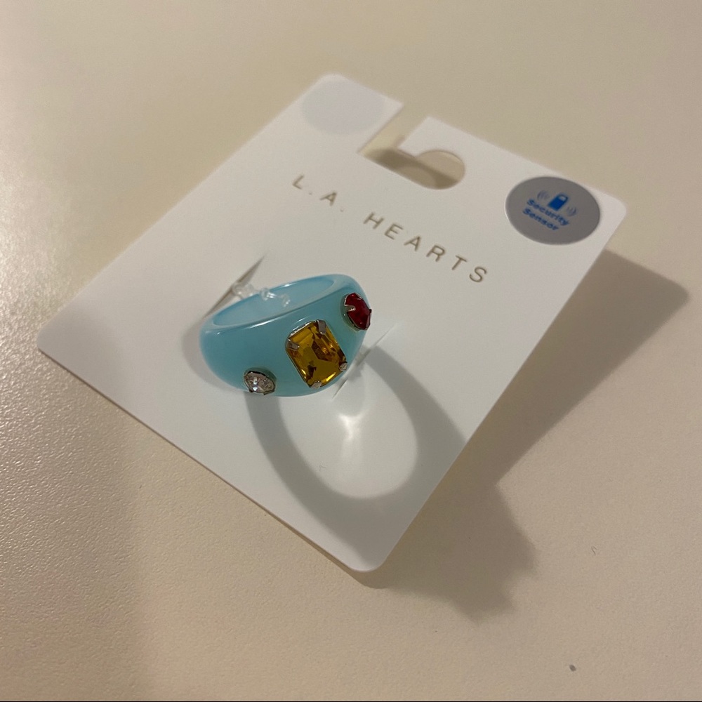 NWT Pacsun LA Hearts Bubble Gem Acrylic Ring